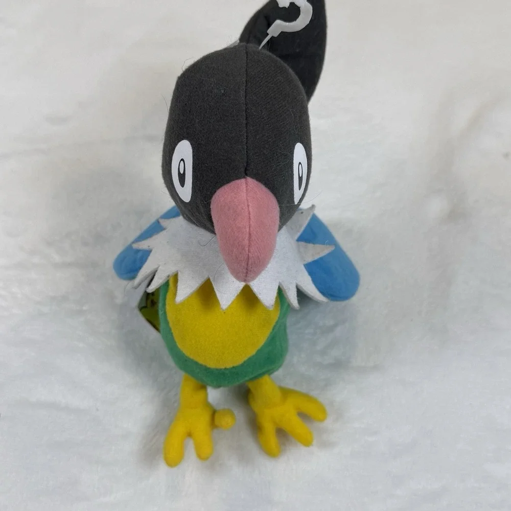 Jakks Pacific 2007 Pokemon Chatot Colorful Bird Parrot Plush 6